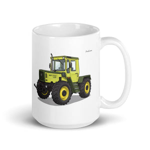 Furrow & Fields 11 oz Mercedes-Benz MB-trac 1100 Illustration | White Glossy Mug Quality Farmers Merch