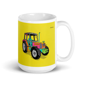Furrow & Fields 11 oz Renault 106-54 TL Pop Art | White Glossy Mug Quality Farmers Merch