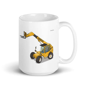 Furrow & Fields 11 oz Sanderson 726 Teleporter Illustration | White Glossy Mug Quality Farmers Merch