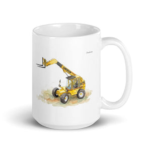 Furrow & Fields 11 oz Sanderson 726 Teleporter Watercolor | White Glossy Mug Quality Farmers Merch