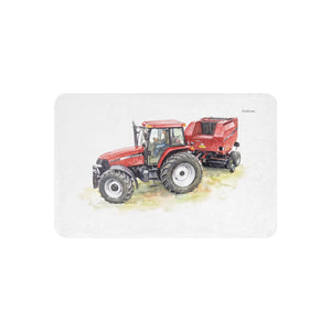 Furrow & Fields 37″×57″ Case IH Maxxum MXM130 Watercolor | Sherpa Blanket Quality Farmers Merch