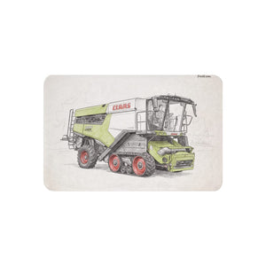 Furrow & Fields 37″×57″ CLAAS Lexion 8600 TerraTrac Pencil Sketch | Sherpa Blanket Quality Farmers Merch