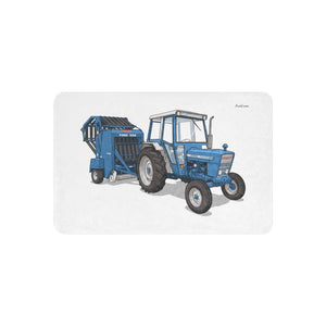 Furrow & Fields 37″×57″ Ford 7600 Illustration | Sherpa Blanket Quality Farmers Merch