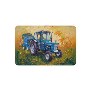 Furrow & Fields 37″×57″ Ford 7600 Splash Art | Sherpa Blanket Quality Farmers Merch