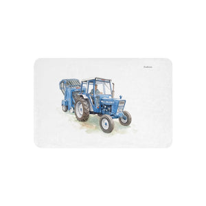 Furrow & Fields 37″×57″ Ford 7600 Watercolor | Sherpa Blanket Quality Farmers Merch