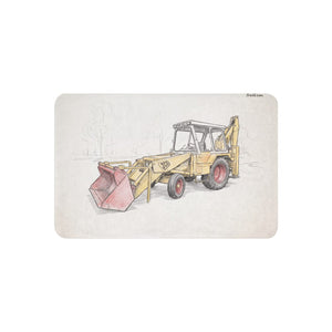 Furrow & Fields 37″×57″ JCB 3C II Pencil Sketch | Sherpa Blanket Quality Farmers Merch