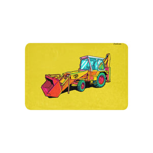 Furrow & Fields 37″×57″ JCB 3C II Pop Art | Sherpa Blanket Quality Farmers Merch