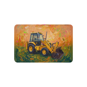 Furrow & Fields 37″×57″ JCB 3CX Sitemaster Plus Splash Art | Sherpa Blanket Quality Farmers Merch