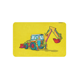 Furrow & Fields 37″×57″ JCB 4D II Pop Art | Sherpa Blanket Quality Farmers Merch