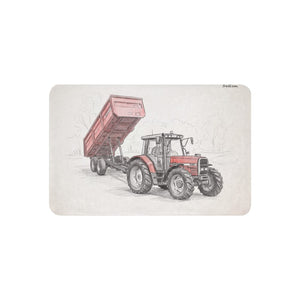 Furrow & Fields 37″×57″ Massey Ferguson 6180 Pencil Sketch | Sherpa Blanket Quality Farmers Merch