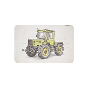 Furrow & Fields 37″×57″ Mercedes-Benz MB-trac 1100 Pencil Sketch | Sherpa Blanket Quality Farmers Merch