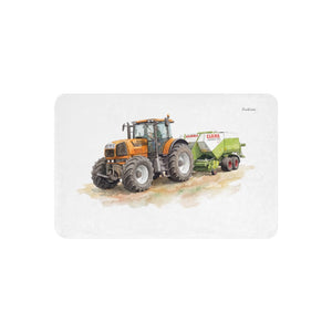 Furrow & Fields 37″×57″ Renault Atles 926 RZ Watercolor | Sherpa Blanket Quality Farmers Merch
