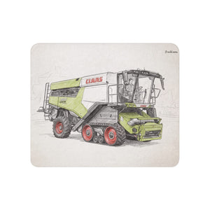 Furrow & Fields 50″×60″ CLAAS Lexion 8600 TerraTrac Pencil Sketch | Sherpa Blanket Quality Farmers Merch