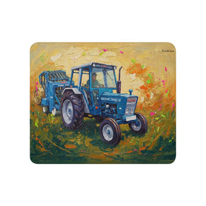 Furrow & Fields 50″×60″ Ford 7600 Splash Art | Sherpa Blanket Quality Farmers Merch