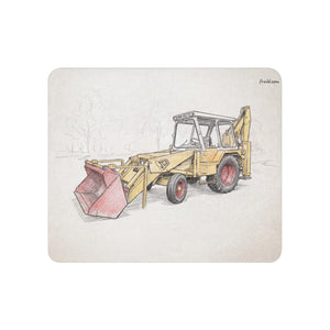 Furrow & Fields 50″×60″ JCB 3C II Pencil Sketch | Sherpa Blanket Quality Farmers Merch