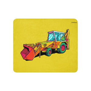 Furrow & Fields 50″×60″ JCB 3C II Pop Art | Sherpa Blanket Quality Farmers Merch