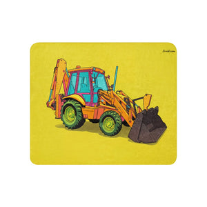 Furrow & Fields 50″×60″ JCB 3CX Sitemaster Plus Pop Art | Sherpa Blanket Quality Farmers Merch