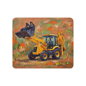 Furrow & Fields 50″×60″ JCB 3CX Sitemaster SRS Splash Art | Sherpa Blanket Quality Farmers Merch