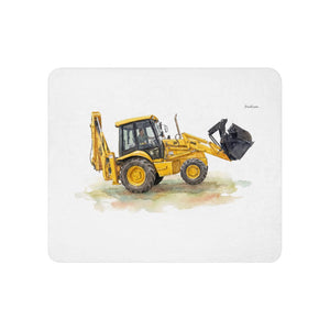 Furrow & Fields 50″×60″ JCB 3CX Sitemaster SRS Watercolor | Sherpa Blanket Quality Farmers Merch