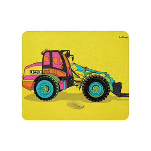 Furrow & Fields 50″×60″ JCB TM420 Pop Art | Sherpa Blanket Quality Farmers Merch