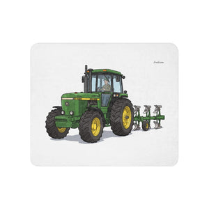 Furrow & Fields 50″×60″ John Deere 4350 Illustration | Sherpa Blanket Quality Farmers Merch