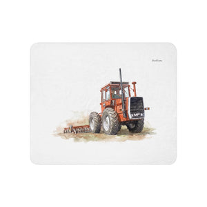 Furrow & Fields 50″×60″ Massey Ferguson 1200 Watercolor | Sherpa Blanket Quality Farmers Merch
