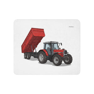 Furrow & Fields 50″×60″ Massey Ferguson 6180 Illustration | Sherpa Blanket Quality Farmers Merch