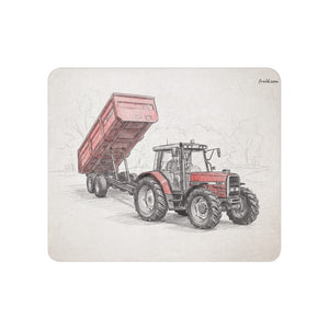 Furrow & Fields 50″×60″ Massey Ferguson 6180 Pencil Sketch | Sherpa Blanket Quality Farmers Merch