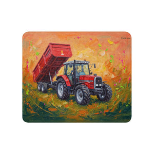 Furrow & Fields 50″×60″ Massey Ferguson 6180 Splash Art | Sherpa Blanket Quality Farmers Merch