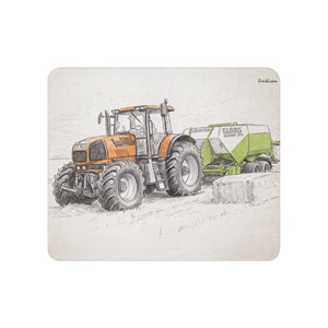 Furrow & Fields 50″×60″ Renault Atles 926 RZ Pencil Sketch | Sherpa Blanket Quality Farmers Merch