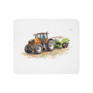 Furrow & Fields 50″×60″ Renault Atles 926 RZ Watercolor | Sherpa Blanket Quality Farmers Merch