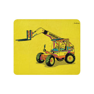 Furrow & Fields 50″×60″ Sanderson 726 Teleporter Pop Art | Sherpa Blanket Quality Farmers Merch