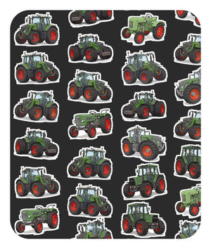 Furrow & Fields Baby Bodysuit Baby Fendt Tractors Bodysuit – Charcoal Pattern Quality Farmers Merch
