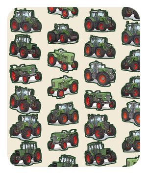 Furrow & Fields Baby Bodysuit Baby Fendt Tractors Bodysuit – Cream Pattern Quality Farmers Merch