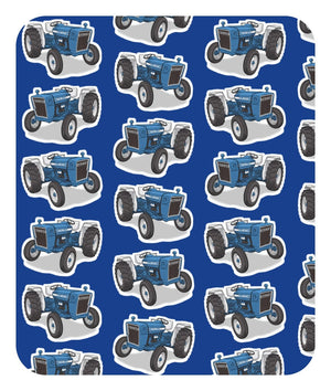 Furrow & Fields Baby Bodysuit Baby Ford 3600 Tractor Bodysuit – Blue Pattern Quality Farmers Merch
