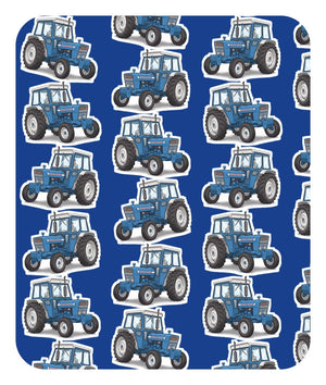 Furrow & Fields Baby Bodysuit Baby Ford 4000 Tractor Bodysuit – Blue Pattern Quality Farmers Merch
