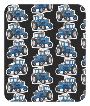 Furrow & Fields Baby Bodysuit Baby Ford 4000 Tractor Bodysuit – Charcoal Pattern Quality Farmers Merch