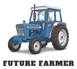 Furrow & Fields Baby Bodysuit Baby Ford 4000 Tractor Bodysuit – Future Farmer Quality Farmers Merch