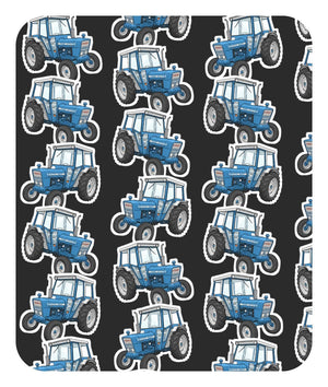 Furrow & Fields Baby Bodysuit Baby Ford 4600 Tractor Bodysuit – Charcoal Pattern Quality Farmers Merch