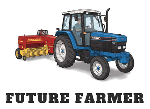 Furrow & Fields Baby Bodysuit Baby Ford 6640 Tractor Bodysuit – Future Farmer Quality Farmers Merch