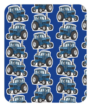 Furrow & Fields Baby Bodysuit Baby Ford 6700 Tractor Bodysuit – Blue Pattern Quality Farmers Merch