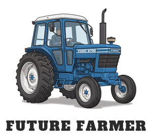 Furrow & Fields Baby Bodysuit Baby Ford 6700 Tractor Bodysuit – Future Farmer Quality Farmers Merch