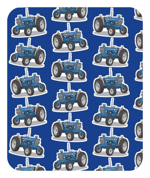 Furrow & Fields Baby Bodysuit Baby Ford 7000 Tractor Bodysuit – Blue Pattern Quality Farmers Merch