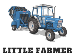 Furrow & Fields Baby Bodysuit Baby Ford 7600 Tractor Bodysuit – Little Farmer Quality Farmers Merch