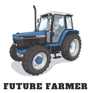 Furrow & Fields Baby Bodysuit Baby Ford 7740 Tractor Bodysuit – Future Farmer Quality Farmers Merch