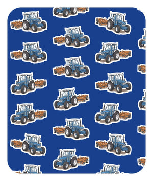 Furrow & Fields Baby Bodysuit Baby Ford 7810 Tractor Bodysuit – Blue Pattern Quality Farmers Merch