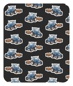 Furrow & Fields Baby Bodysuit Baby Ford 7810 Tractor Bodysuit – Charcoal Pattern Quality Farmers Merch