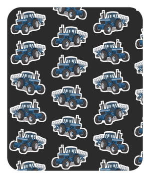 Furrow & Fields Baby Bodysuit Baby Ford 9700 Tractor Bodysuit – Charcoal Pattern Quality Farmers Merch