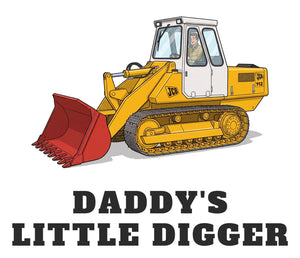 Furrow & Fields Baby Bodysuit Baby JCB 112 Digger Bodysuit – Daddy's Little Digger Quality Farmers Merch