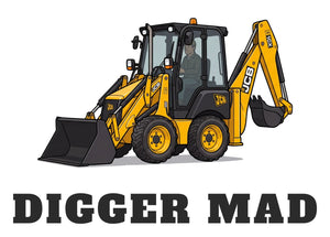 Furrow & Fields Baby Bodysuit Baby JCB 1CX Digger Bodysuit – Digger Mad Quality Farmers Merch